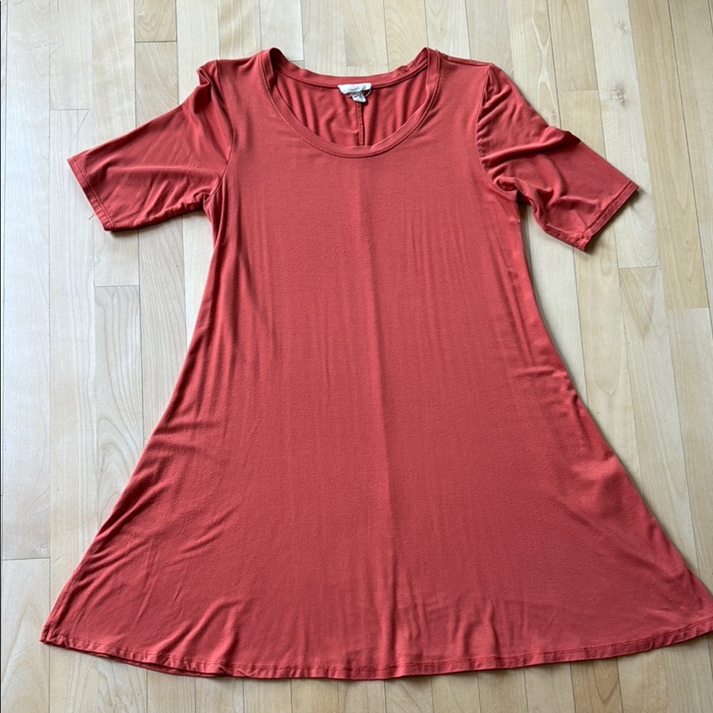 Cupio Orange Short Sleeve Dress